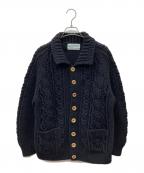 INVERALLANインバーアラン）の古着「カウチンニットカーディガン」｜ブラック