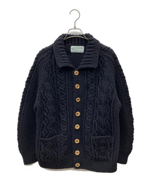INVERALLAN（インバーアラン）INVERALLAN (インバーアラン) カウチンニットカーディガン ブラック サイズ:-の古着・服飾アイテム