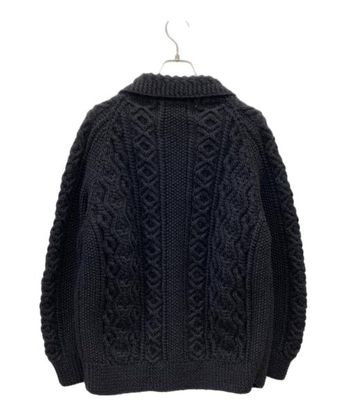 INVERALLAN（インバーアラン）INVERALLAN (インバーアラン) カウチンニットカーディガン ブラック サイズ:-の古着・服飾アイテム