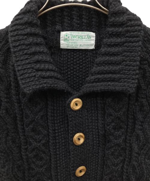 INVERALLAN（インバーアラン）INVERALLAN (インバーアラン) カウチンニットカーディガン ブラック サイズ:-の古着・服飾アイテム