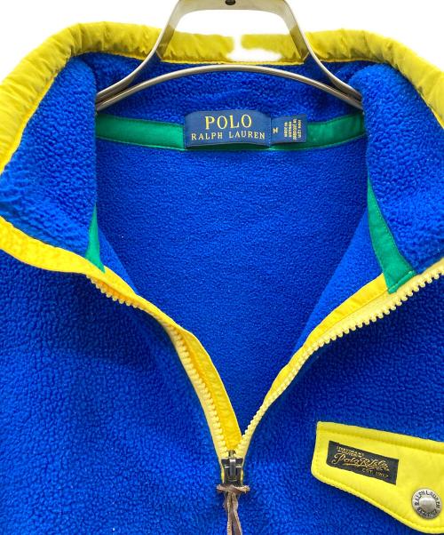 POLO RALPH LAUREN（ポロ・ラルフローレン）POLO RALPH LAUREN (ポロ・ラルフローレン) ハーフジップフリースブルゾン ブルー サイズ:Mの古着・服飾アイテム