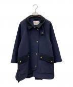 Traditional Weatherwearトラディショナルウェザーウェア）の古着「LOTHIAN ショートコート」｜ネイビー
