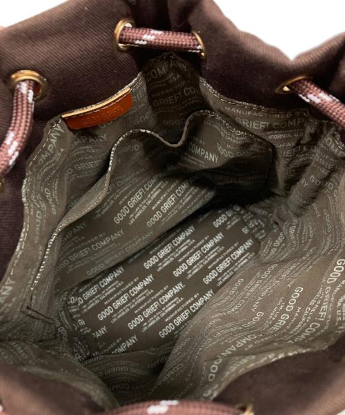 GOOD GRIEF!（グッドグリーフ）GOOD GRIEF! (グッドグリーフ) DRAWSTRING BAG with VIP CARD CASE ブラウン 未使用品の古着・服飾アイテム