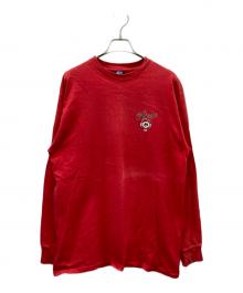 stussy（ステューシー）の古着「90's ヘッドホンスカル ロンT」｜レッド