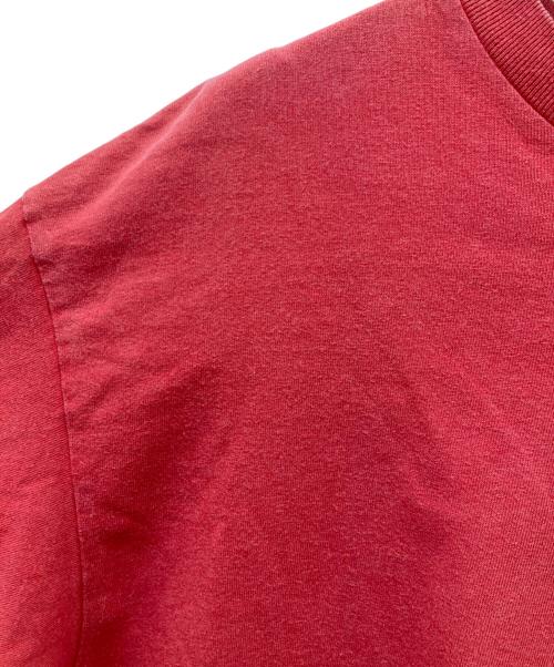 stussy（ステューシー）stussy (ステューシー) 90's ヘッドホンスカル ロンT レッド サイズ:Lの古着・服飾アイテム