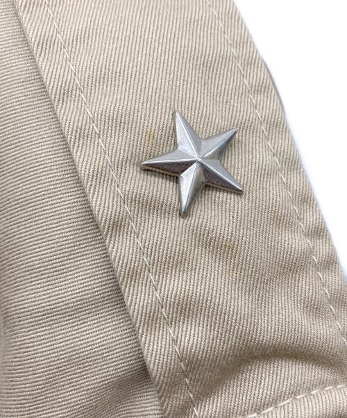 POST O'ALLS（ポストオーバーオールズ）POST O'ALLS (ポストオーバーオールズ) ライダースジャケット ベージュ サイズ:Ｍの古着・服飾アイテム
