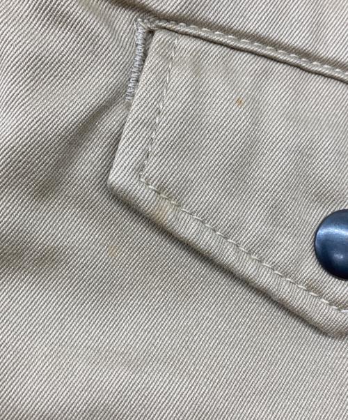 POST O'ALLS（ポストオーバーオールズ）POST O'ALLS (ポストオーバーオールズ) ライダースジャケット ベージュ サイズ:Ｍの古着・服飾アイテム