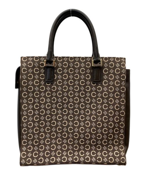 CELINE（セリーヌ）CELINE (セリーヌ) マカダム柄ハンドバッグ ブラウンの古着・服飾アイテム