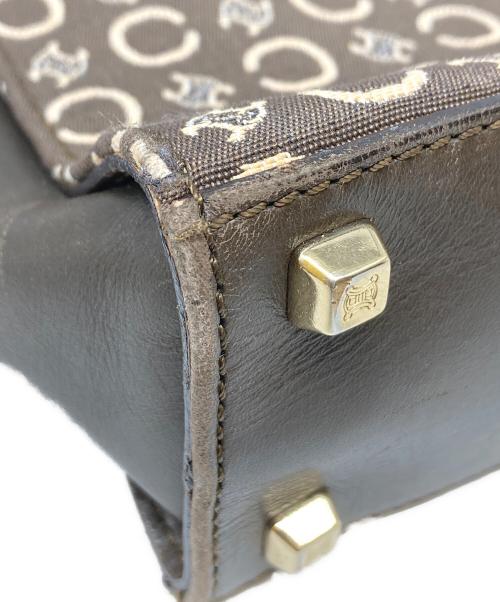 CELINE（セリーヌ）CELINE (セリーヌ) マカダム柄ハンドバッグ ブラウンの古着・服飾アイテム