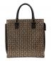 CELINE（セリーヌ）の古着「マカダム柄ハンドバッグ」｜ブラウン