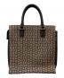 CELINE (セリーヌ) マカダム柄ハンドバッグ ブラウン：10000円