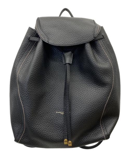 GIANNI CHIARINI（ジャンニ キアリーニ）GIANNI CHIARINI (ジャンニ キアリーニ) ヴィオレット レザーリュック ブラックの古着・服飾アイテム