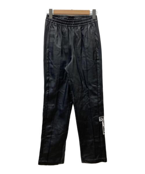 adidas Originals（アディダスオリジナル）adidas originals (アディダスオリジナル) エコレザーパンツ ブラック サイズ:Mの古着・服飾アイテム