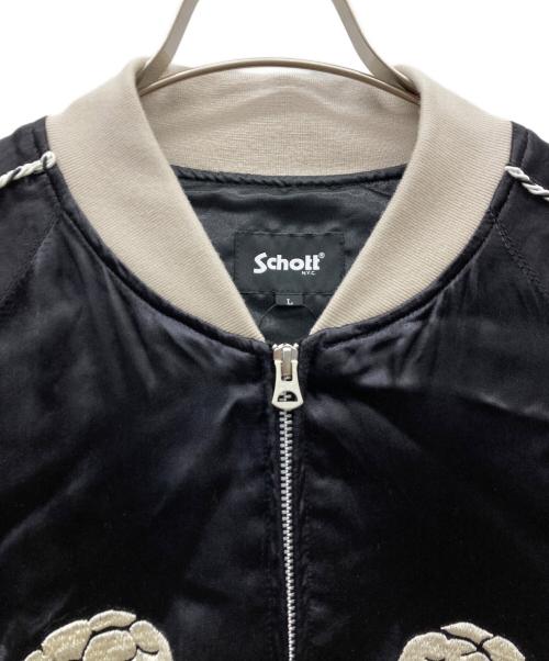 Schott（ショット）Schott (ショット) RAYON SUKA JACKET ブラック サイズ:Lの古着・服飾アイテム