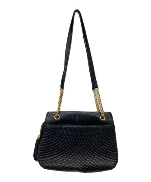 BALLY（バリー）BALLY (バリー) キルティングチェーントートバッグ ブラックの古着・服飾アイテム