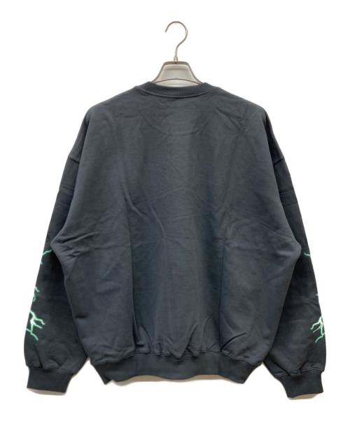 paragraph（パラグラフ）Paragraph (パラグラフ) プリントスウェット ブラック サイズ:2 未使用品の古着・服飾アイテム