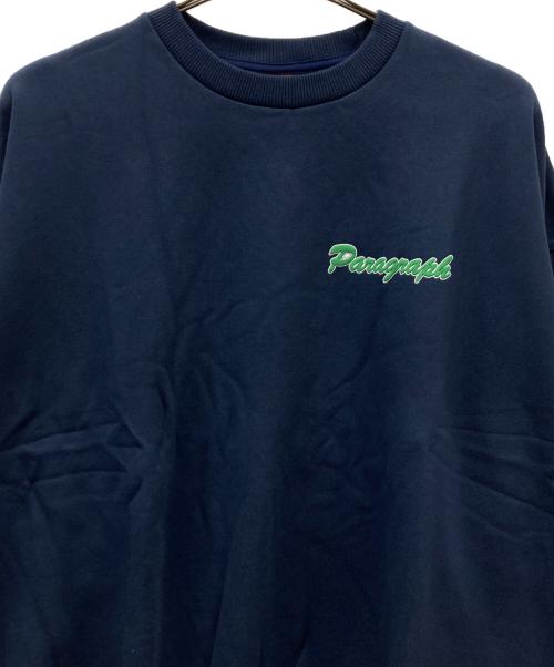 paragraph（パラグラフ）Paragraph (パラグラフ) プリントスウェット ブラック サイズ:- 未使用品の古着・服飾アイテム