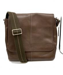COACH（コーチ）の古着「レキシントン レザー マップ バッグ」｜ブラウン