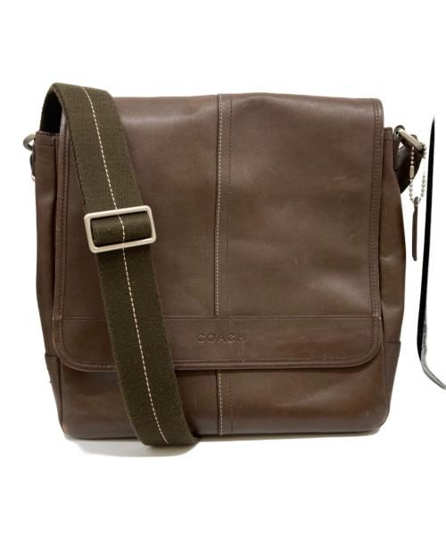 COACH（コーチ）COACH (コーチ) レキシントン レザー マップ バッグ ブラウンの古着・服飾アイテム