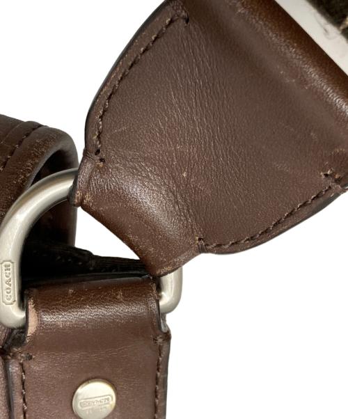 COACH（コーチ）COACH (コーチ) レキシントン レザー マップ バッグ ブラウンの古着・服飾アイテム