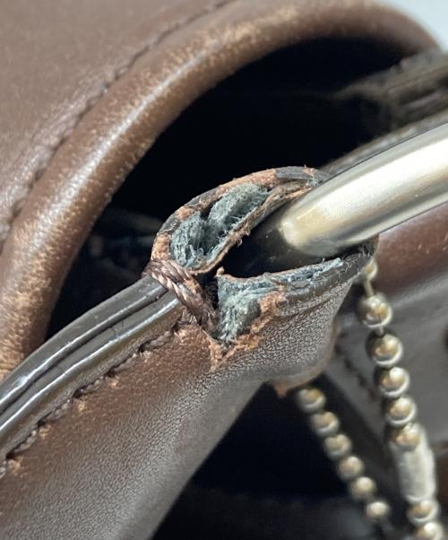 COACH（コーチ）COACH (コーチ) レキシントン レザー マップ バッグ ブラウンの古着・服飾アイテム