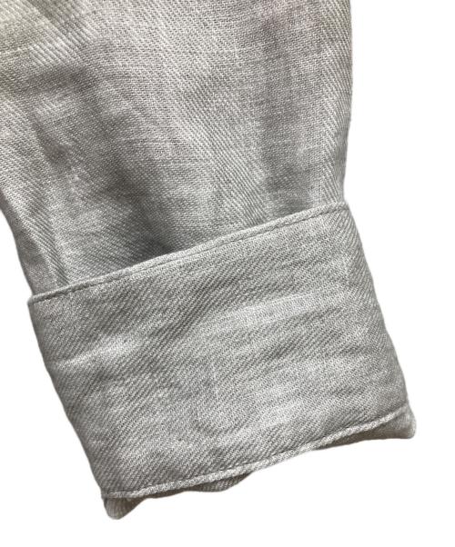 Jeanik（ジーニック）JEANIK (ジーニック) 墨染めリネンツイルトラッカージャケット グレー サイズ:Sの古着・服飾アイテム