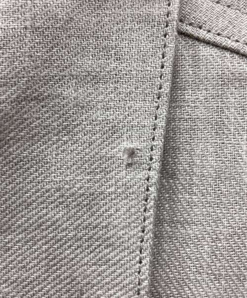 Jeanik（ジーニック）JEANIK (ジーニック) 墨染めリネンツイルトラッカージャケット グレー サイズ:Sの古着・服飾アイテム
