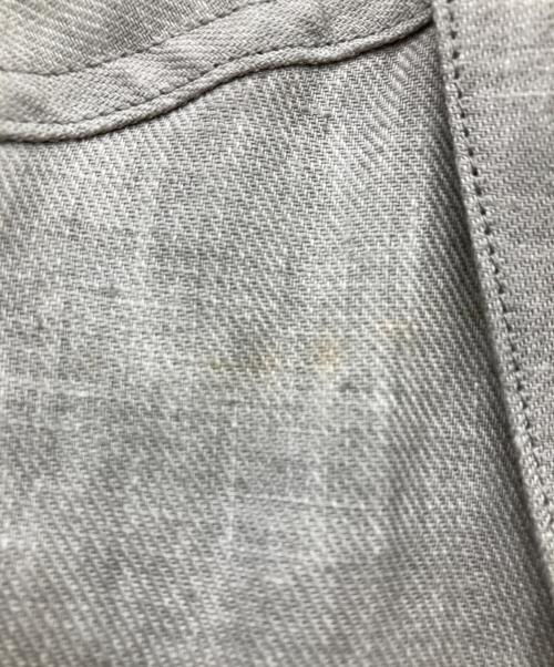 Jeanik（ジーニック）JEANIK (ジーニック) 墨染めリネンツイルトラッカージャケット グレー サイズ:Sの古着・服飾アイテム