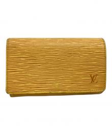 LOUIS VUITTON（ルイ ヴィトン）の古着「ポルトモネ・ビエ・トレゾール 2つ折り財布」｜イエロー