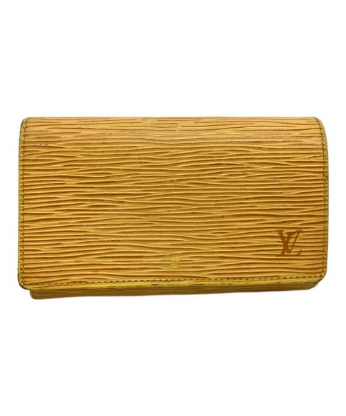 LOUIS VUITTON（ルイ ヴィトン）LOUIS VUITTON (ルイ ヴィトン) ポルトモネ・ビエ・トレゾール 2つ折り財布 イエローの古着・服飾アイテム