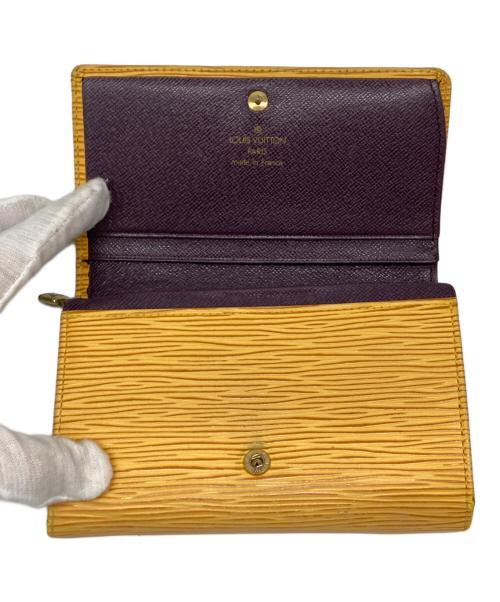 LOUIS VUITTON（ルイ ヴィトン）LOUIS VUITTON (ルイ ヴィトン) ポルトモネ・ビエ・トレゾール 2つ折り財布 イエローの古着・服飾アイテム