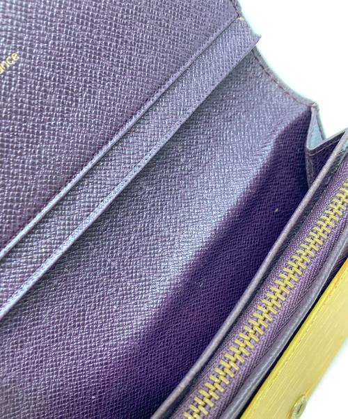 LOUIS VUITTON（ルイ ヴィトン）LOUIS VUITTON (ルイ ヴィトン) ポルトモネ・ビエ・トレゾール 2つ折り財布 イエローの古着・服飾アイテム