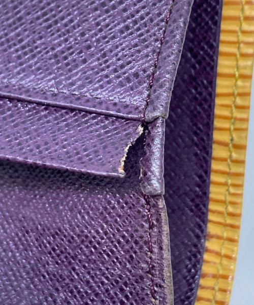 LOUIS VUITTON（ルイ ヴィトン）LOUIS VUITTON (ルイ ヴィトン) ポルトモネ・ビエ・トレゾール 2つ折り財布 イエローの古着・服飾アイテム