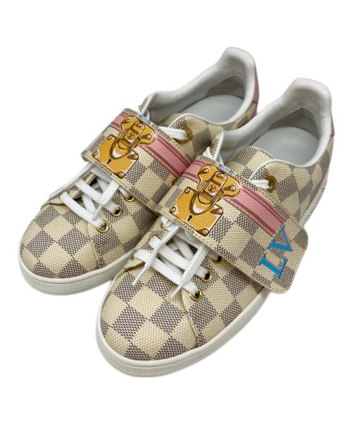 LOUIS VUITTON（ルイ ヴィトン）LOUIS VUITTON (ルイ ヴィトン) フロントローラインスニーカー ベージュ サイズ:35 1/2の古着・服飾アイテム