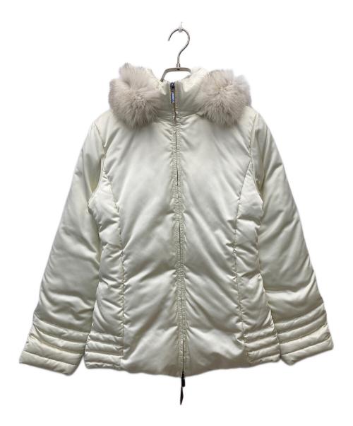 MONCLER（モンクレール）MONCLER (モンクレール) TANZ ダウンコート ホワイト 未使用品の古着・服飾アイテム