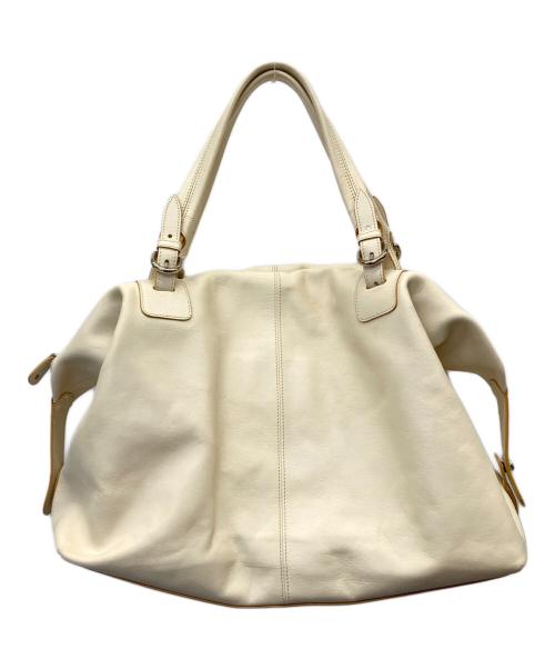 FURLA（フルラ）FURLA (フルラ) レザーボストンバッグ ベージュの古着・服飾アイテム