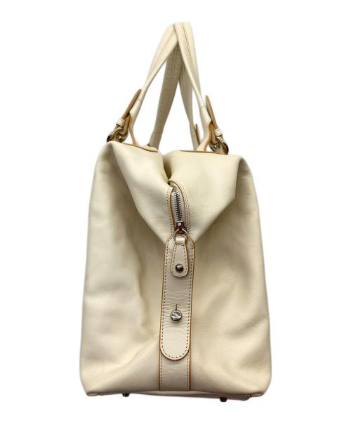 FURLA（フルラ）FURLA (フルラ) レザーボストンバッグ ベージュの古着・服飾アイテム