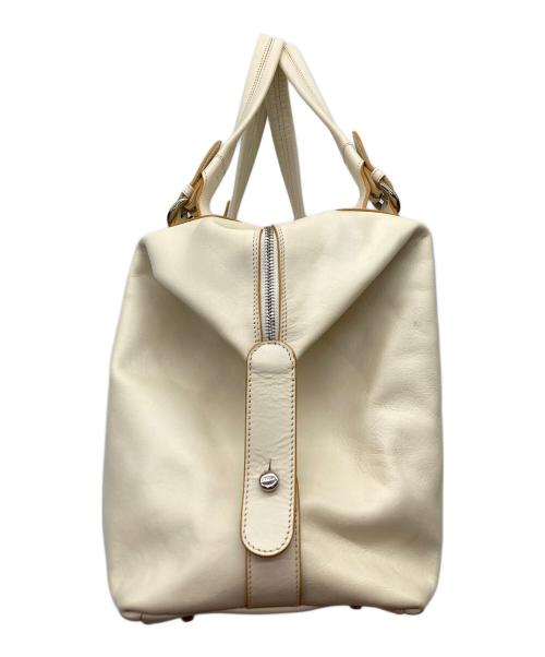 FURLA（フルラ）FURLA (フルラ) レザーボストンバッグ ベージュの古着・服飾アイテム