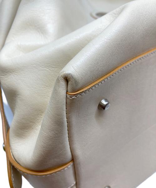 FURLA（フルラ）FURLA (フルラ) レザーボストンバッグ ベージュの古着・服飾アイテム