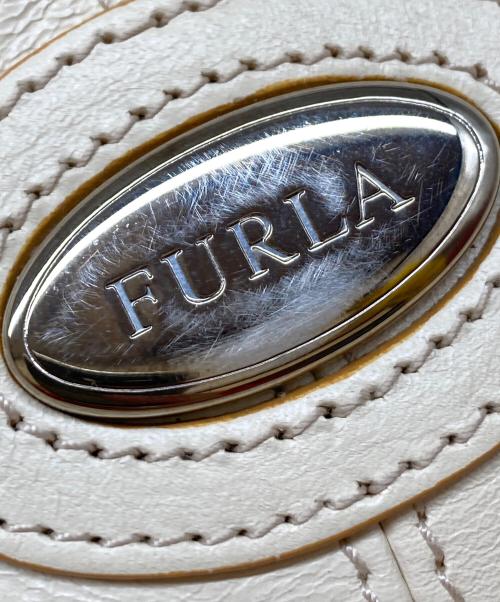 FURLA（フルラ）FURLA (フルラ) レザーボストンバッグ ベージュの古着・服飾アイテム