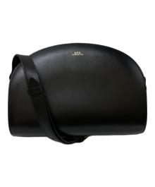 A.P.C.（アーペーセー）の古着「SAC DEMI-LUNE ハーフムーンバッグ」｜ブラック