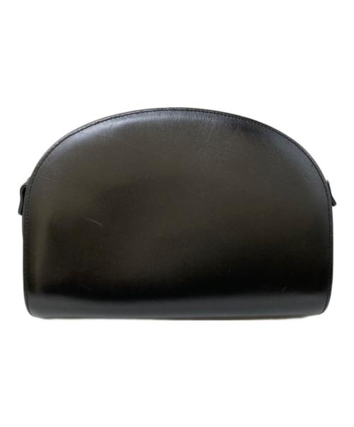 A.P.C.（アーペーセー）A.P.C. (アーペーセー) SAC DEMI-LUNE ハーフムーンバッグ ブラックの古着・服飾アイテム