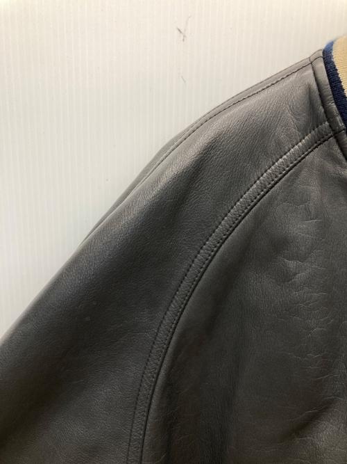 Wind Armor（ウィンドアーマー）Wind Armor (ウィンドアーマー) レザースタジャン ブラック サイズ:Lの古着・服飾アイテム