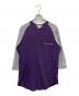 COMME des GARCONS SHIRT（コムデギャルソンシャツ）の古着「ラグランカットソー」｜グレー×パープル