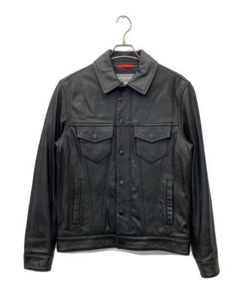 MICHAEL KORS（マイケルコース）MICHAEL KORS (マイケルコース) レザートラッカージャケット ブラック サイズ:XSの古着・服飾アイテム