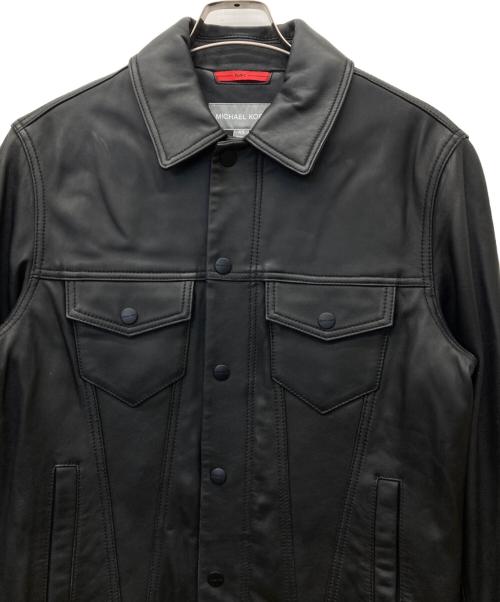 MICHAEL KORS（マイケルコース）MICHAEL KORS (マイケルコース) レザートラッカージャケット ブラック サイズ:XSの古着・服飾アイテム