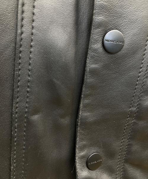 MICHAEL KORS（マイケルコース）MICHAEL KORS (マイケルコース) レザートラッカージャケット ブラック サイズ:XSの古着・服飾アイテム