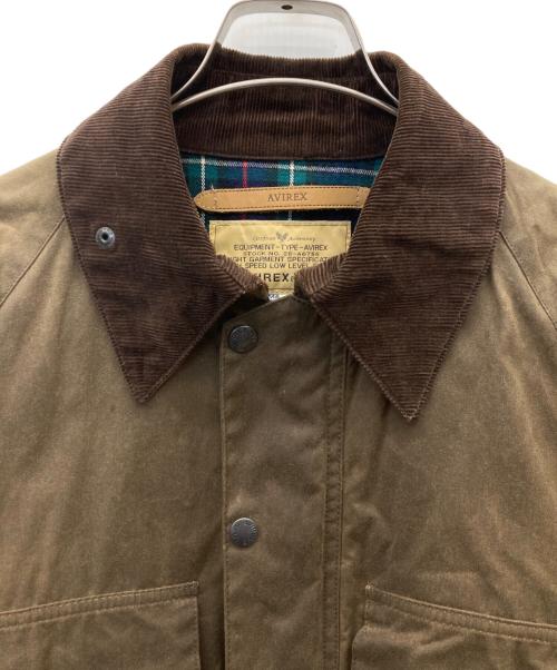 AVIREX（アヴィレックス）AVIREX (アヴィレックス) オイルドコットン ハンティングジャケット ブラウン サイズ:Lの古着・服飾アイテム