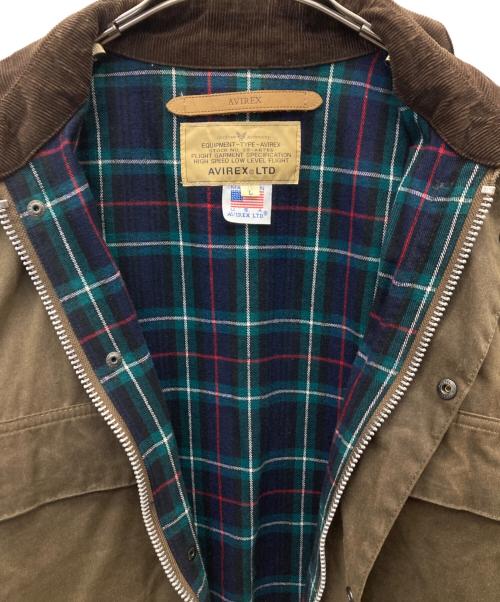 AVIREX（アヴィレックス）AVIREX (アヴィレックス) オイルドコットン ハンティングジャケット ブラウン サイズ:Lの古着・服飾アイテム
