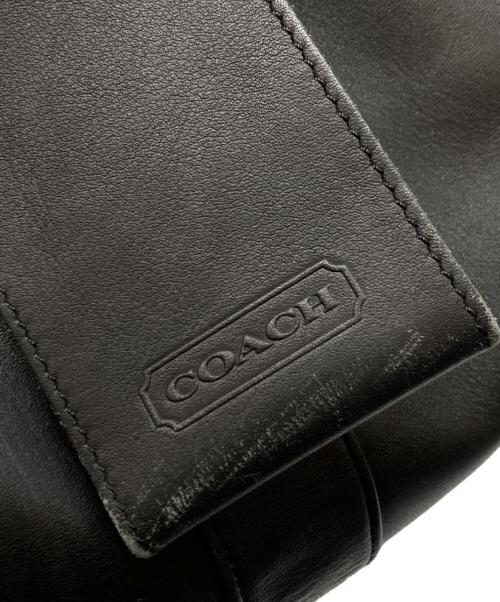 COACH（コーチ）COACH (コーチ) レザー2WAY ボストンバッグ ブラックの古着・服飾アイテム